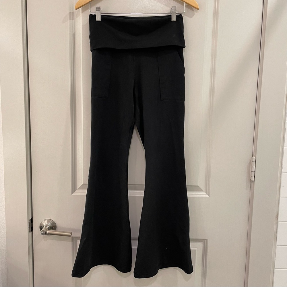 Aerie Black Flared Leggings